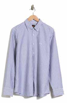 Ricoplus Striped Button Down Shirt