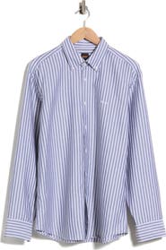 BOSS Ricoplus Striped Button Down Shirt