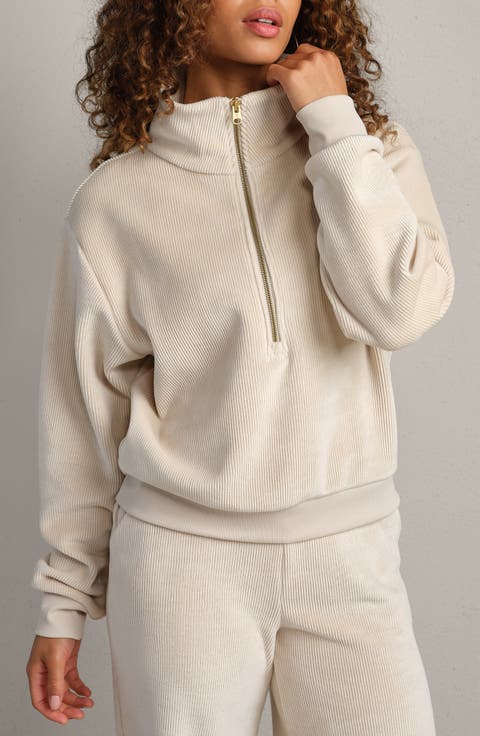Plush Half Zip Pullover
