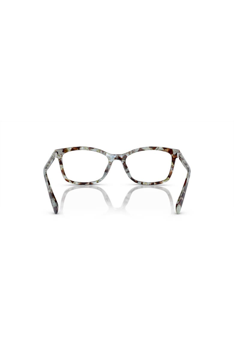 COACH 49mm Rectangle optical glasses, Alternate, color, Green