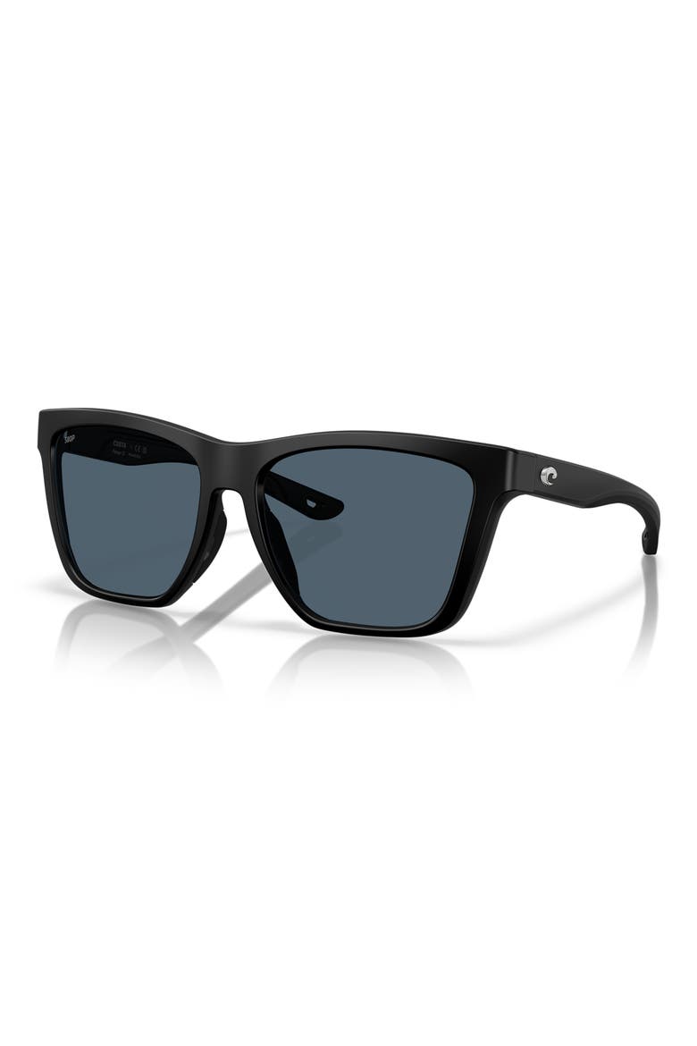 Panga II 57mm Sunglasses, Alternate, color, MATTE BLACK / GRAY 580P