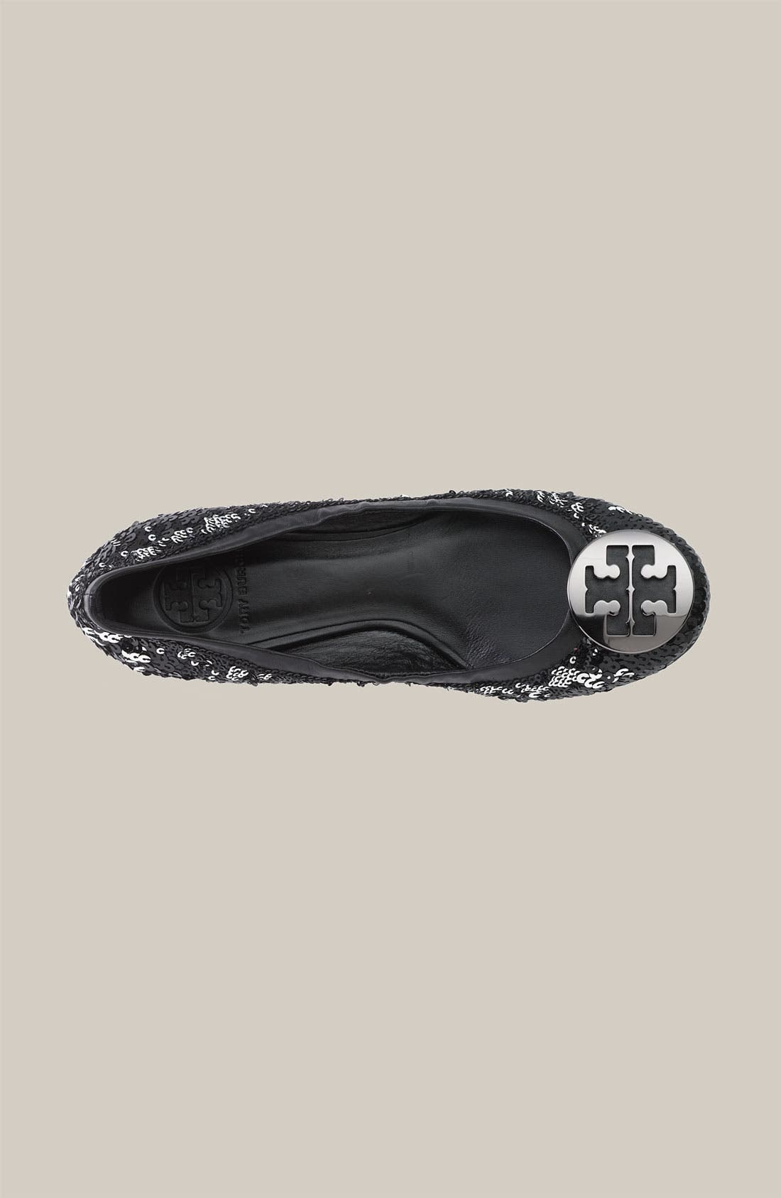 Tory Burch 'Reva' Sequin Flat, Alternate, color, 