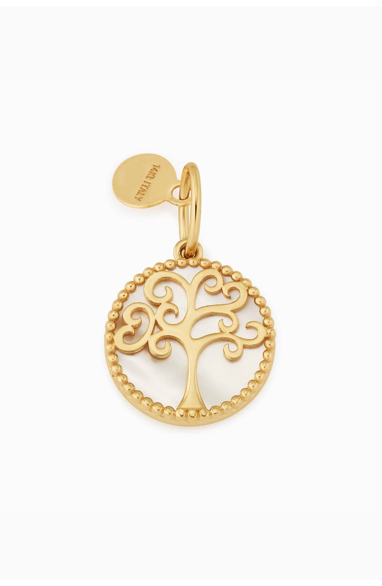 Oradina 14K Gold Tree of Life Pendant Charm, Main, color, Yellow Gold, Mother Of Pearl