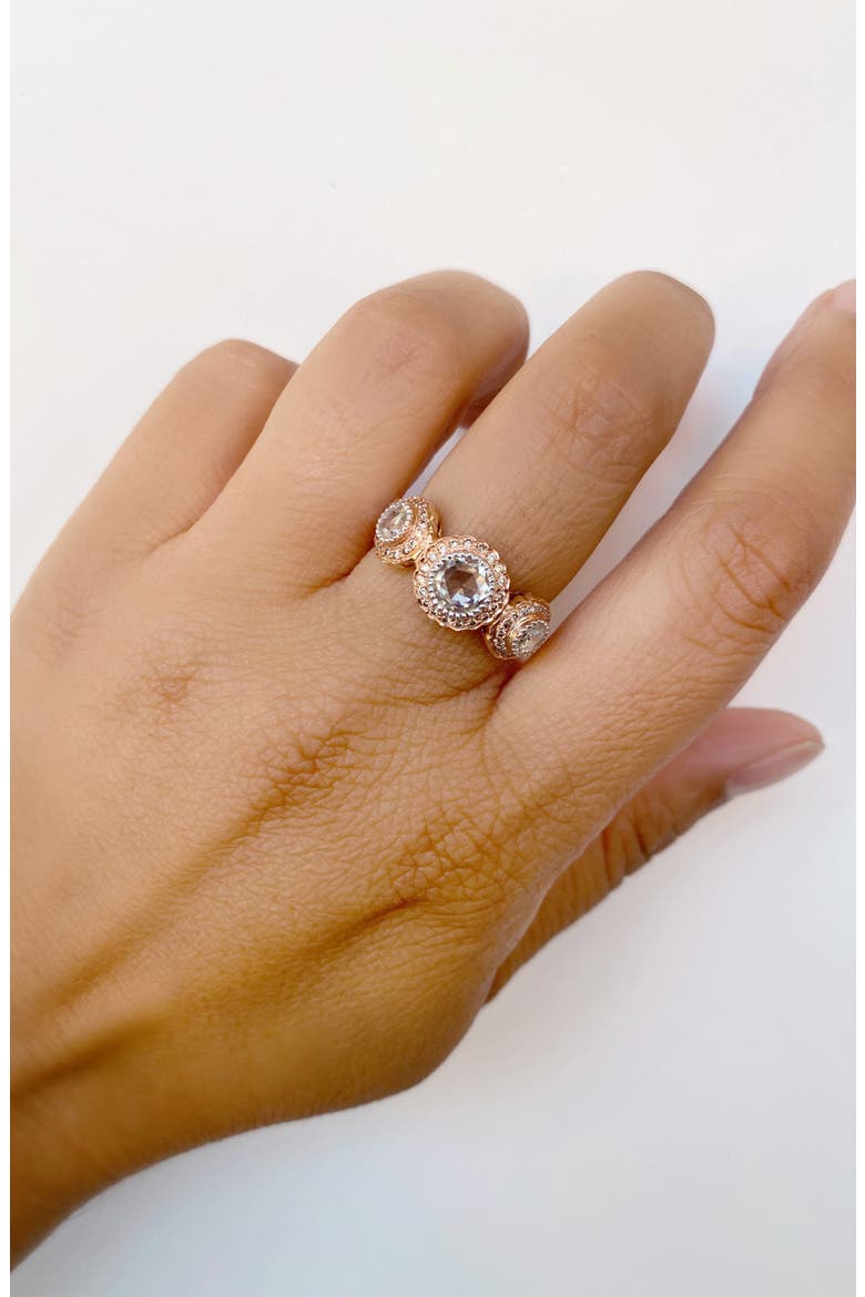 True Romance Diamond Ring, Alternate, color, ROSE GOLD