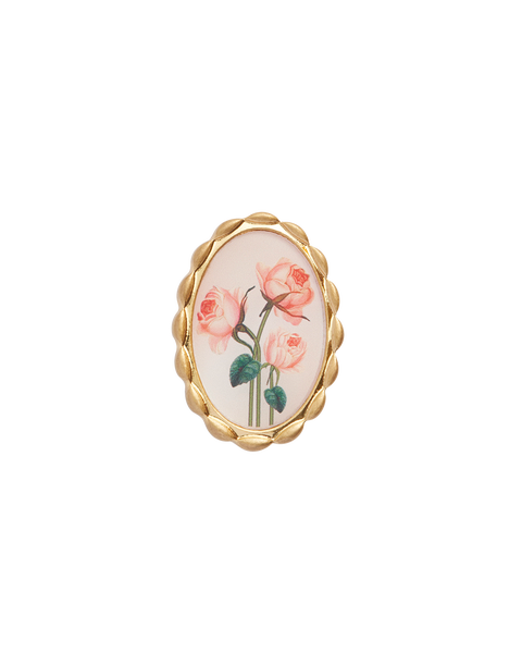 Framed Roses Brooch