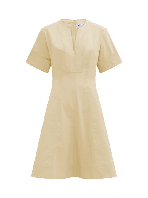 Callas Milano Sora Topstitched A-line Dress