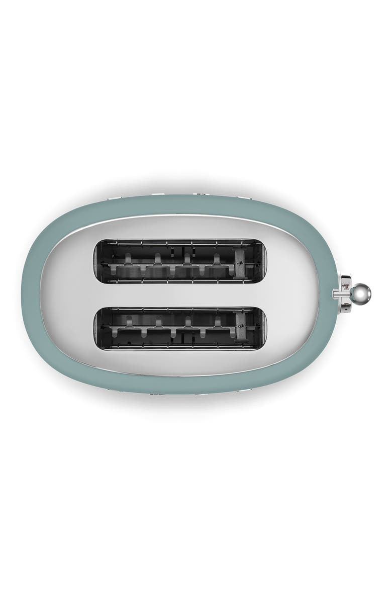 50s Retro Style Two-Slice Toaster, Alternate, color, MATTE JADE