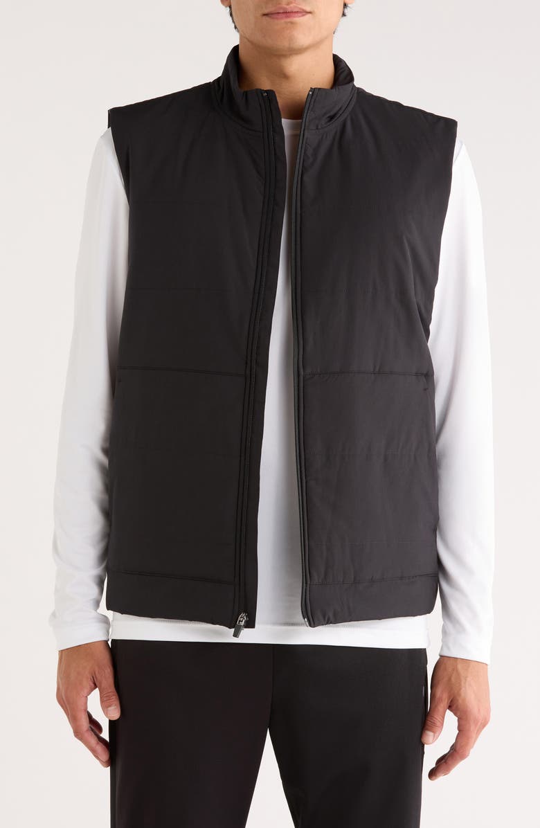 Z by Zella Sprint Insulated Vest, Main, color, Black Caviar