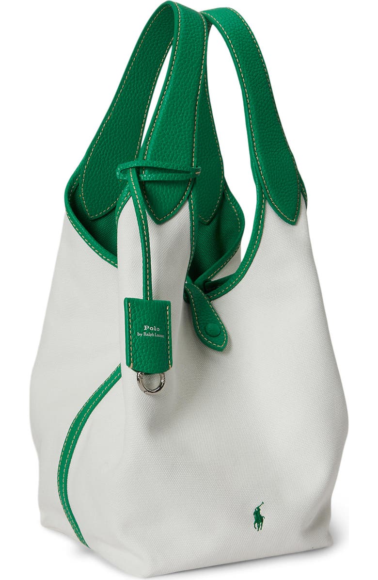 Polo Ralph Lauren Medium Play Canvas Tote, Alternate, color, Paper/ Parrot