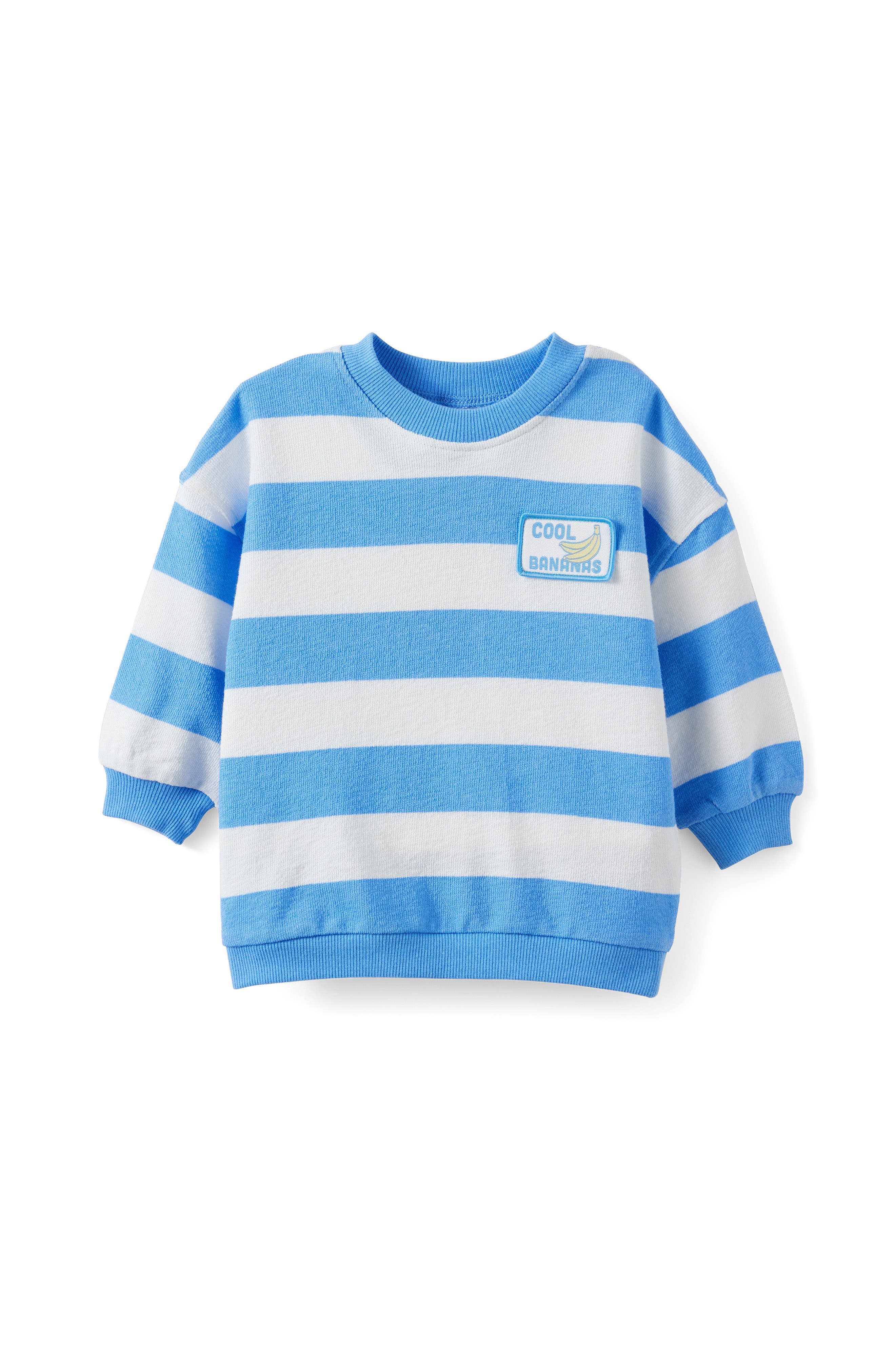 Blue Bonnet Vanilla Stripe