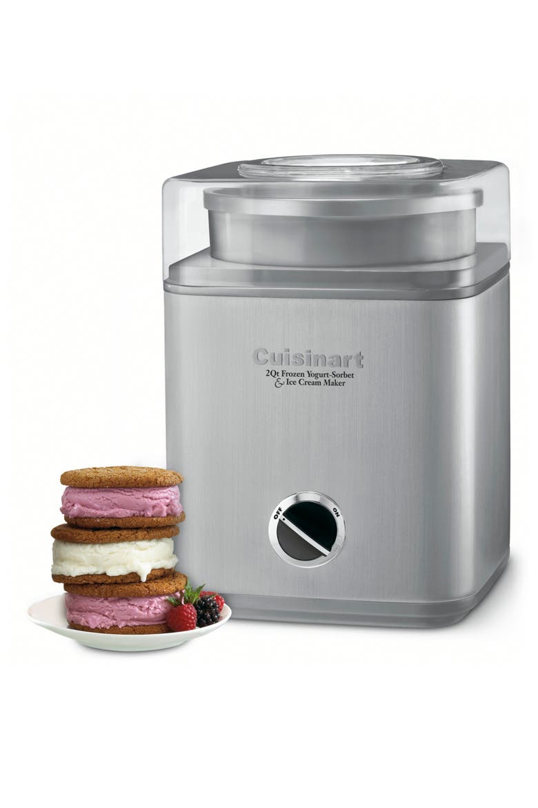 Pure Indulgence™ 2-Quart Frozen Yogurt Sorbet & Ice Cream Maker, Alternate, color, CHROME
