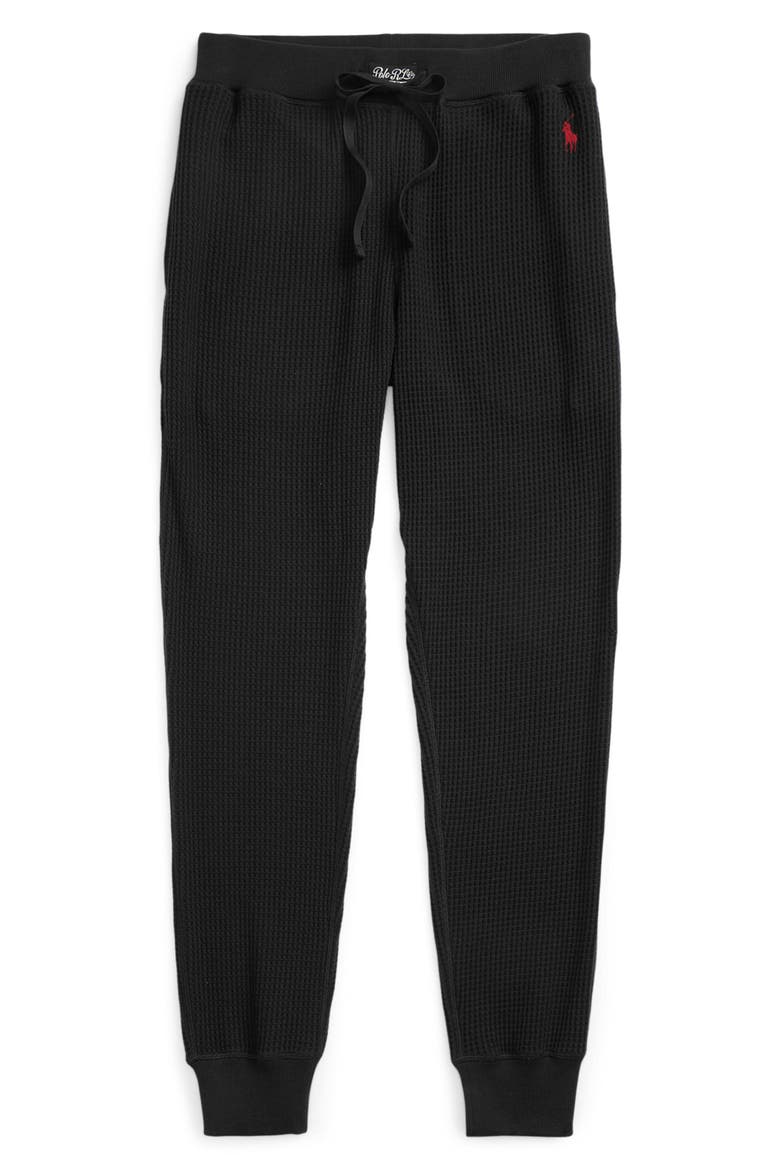 Thermal Knit Lounge Joggers, Alternate, color, POLO BLACK