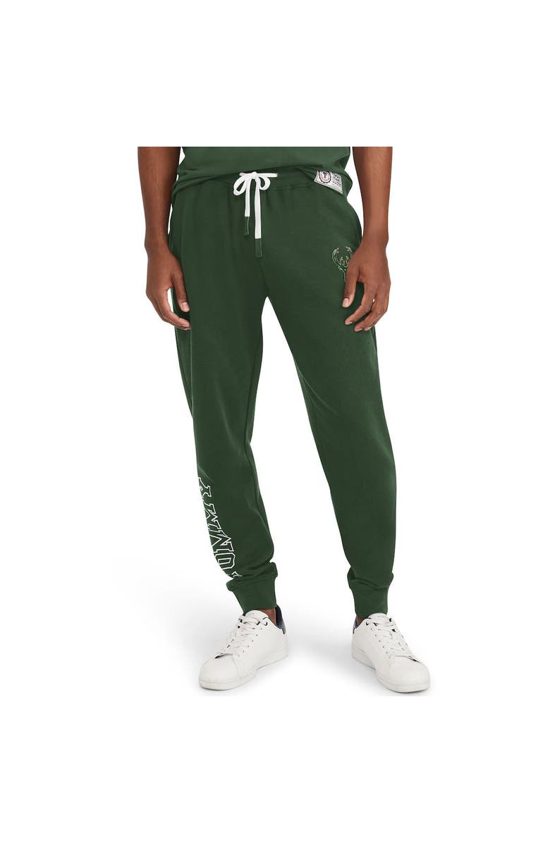 TOMMY JEANS Men's Tommy Jeans Green Milwaukee Bucks Carl Bi-Blend Fleece Jogger Pants, Alternate, color, Green