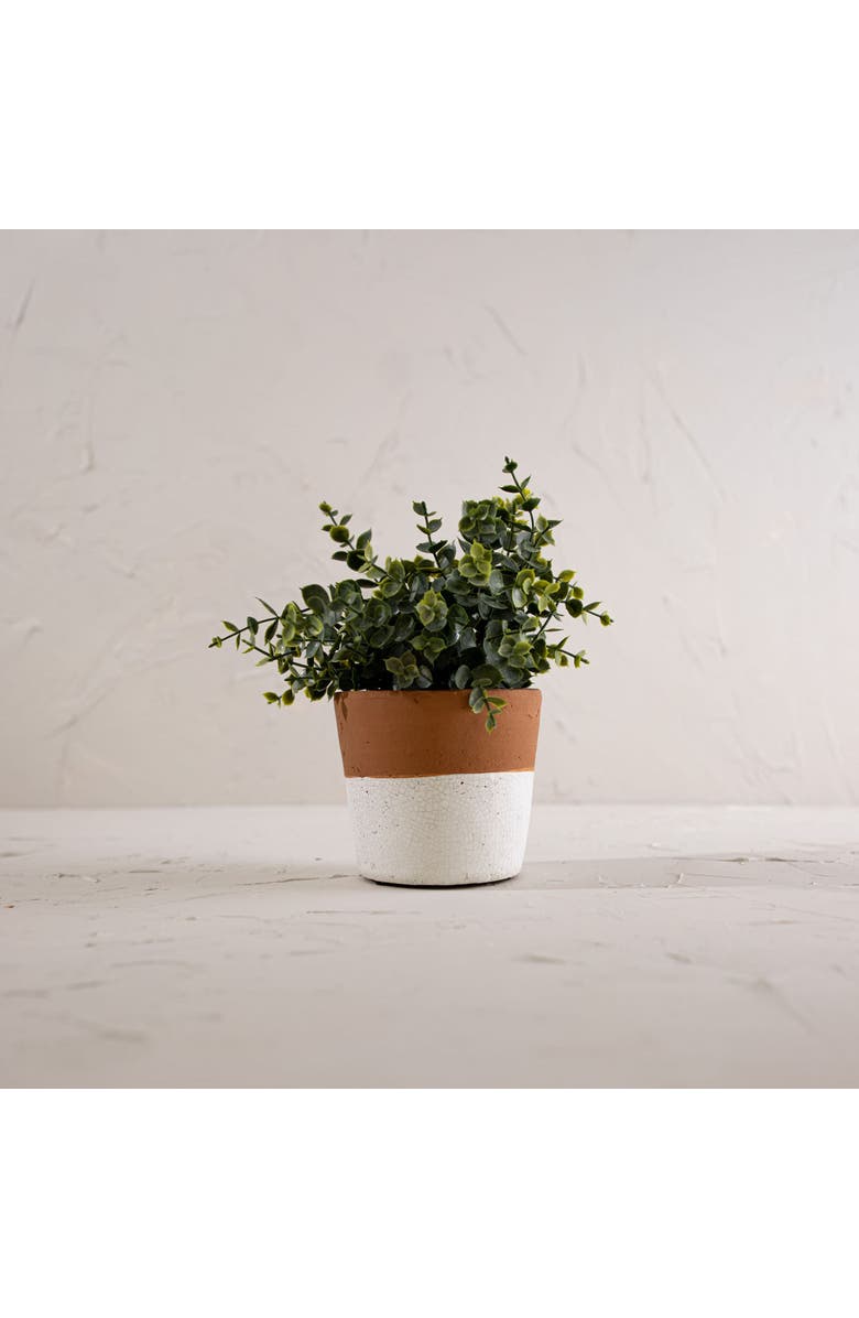 Foreside Home and Garden Terracotta Bottom Dipped Terracotta Planter, Alternate, color, Orange