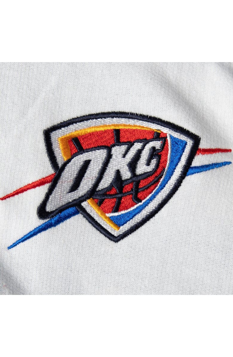 PROFILE Men's Majestic Blue/Navy Oklahoma City Thunder Color Block Wordmark Logo Big & Tall Full-Zip Hoodie, Alternate, color, 