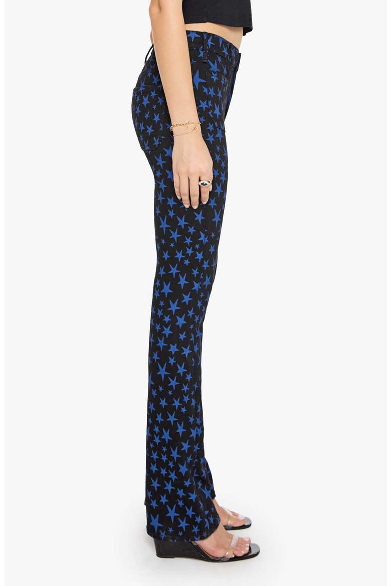 The Patch Pocket Insider Sneak Star Print High Waist Bootcut Jeans, Alternate, color, ROCK STAR