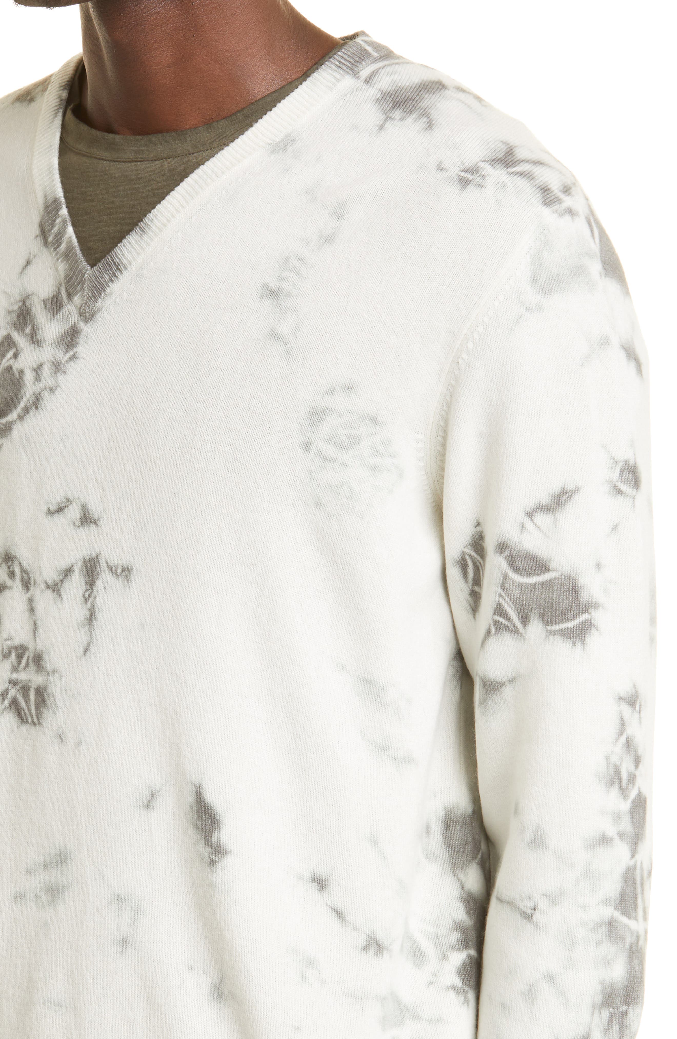 Massimo Alba Kaleidoscope Painted V-Neck Cashmere Sweater (Men) | Nordstrom
