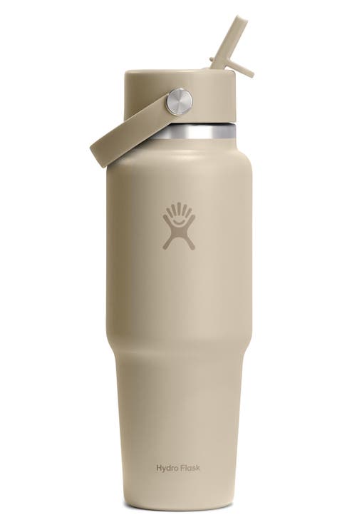 32-Ounce Wide Mouth Travel Bottle with Flex Straw Cap