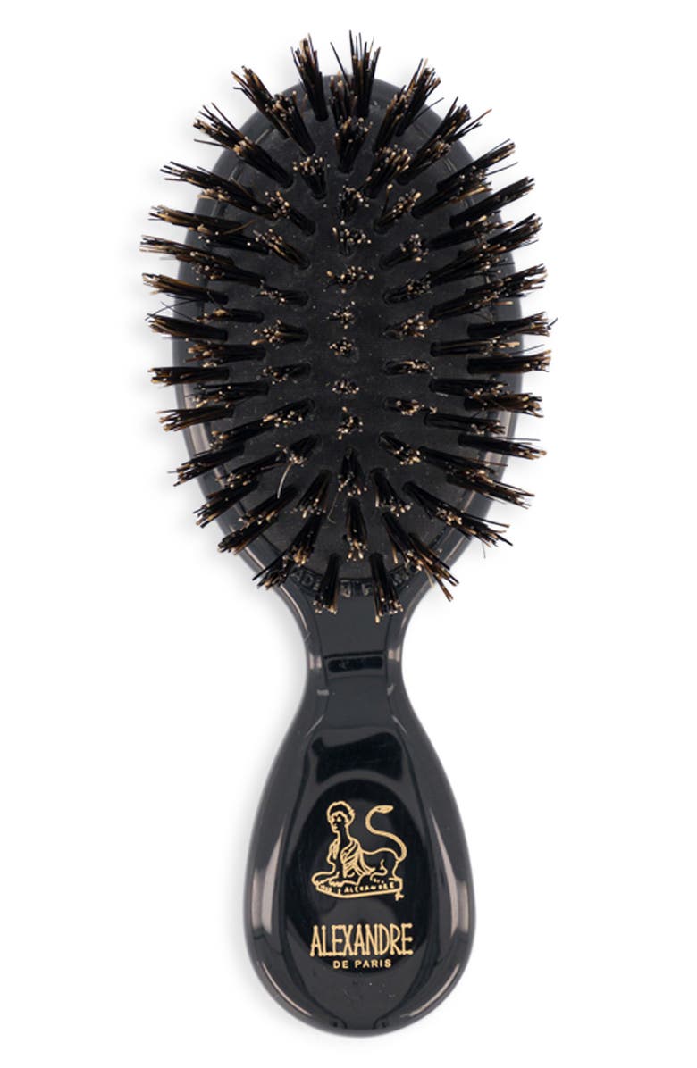 Alexandre de Paris La Ravissante Small Smoothing Hairbrush, Alternate, color, Black