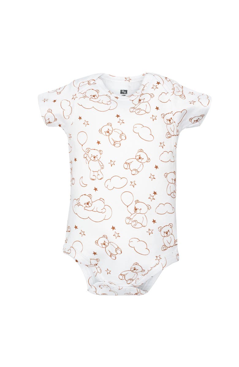 Hudson Baby 3Pk Pack of Essential Cotton One-Piece Rompers, Alternate, color, Daddys Little Cub