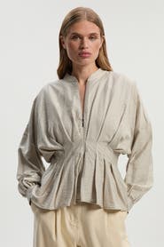 Karen Millen Pleated Detail Woven Jacket