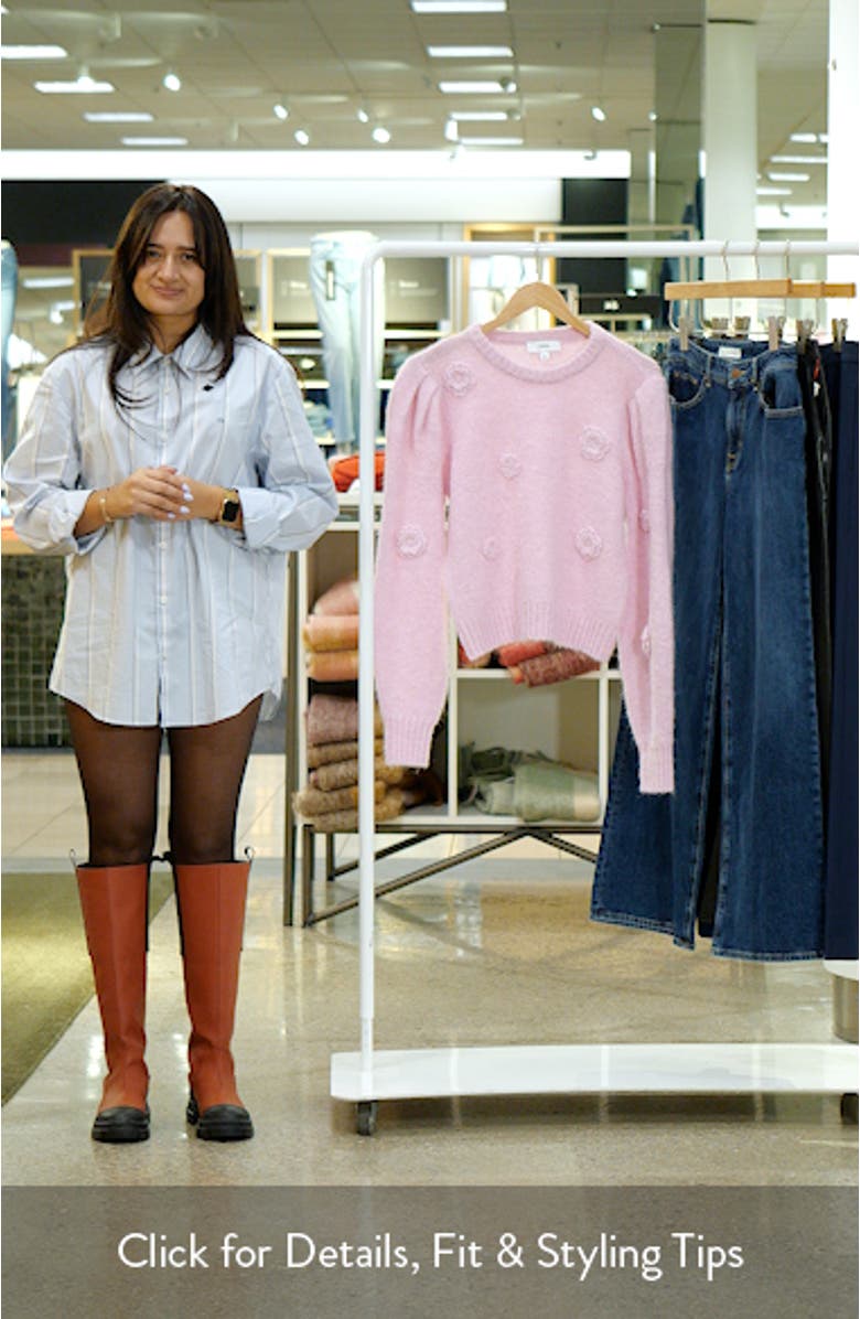 Floral Appliqué Sweater, sales video thumbnail