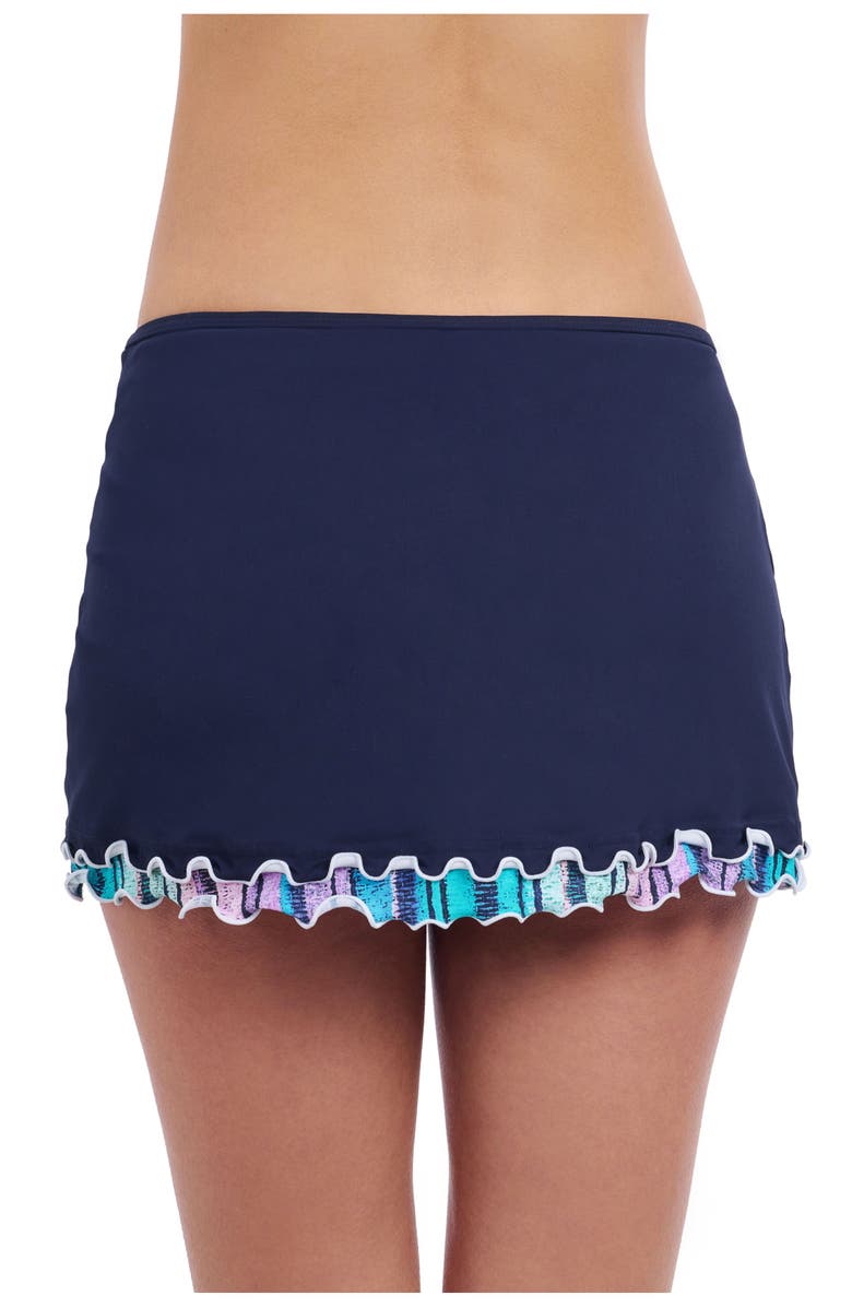 Profile by Gottex Harmony Side Slit Skirt Tricolore Solid Bottom, Alternate, color, 