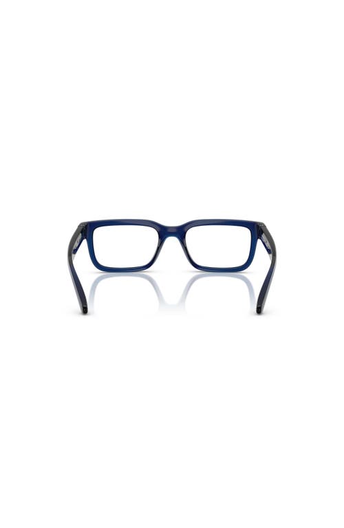 Arnette 49mm Rectangle Optical Glasses In Blue