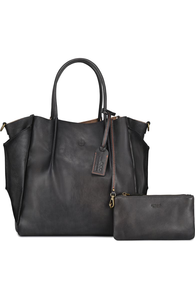 OLD TREND Sprout Land Leather Tote Bag, Main, color, Grey Ombre