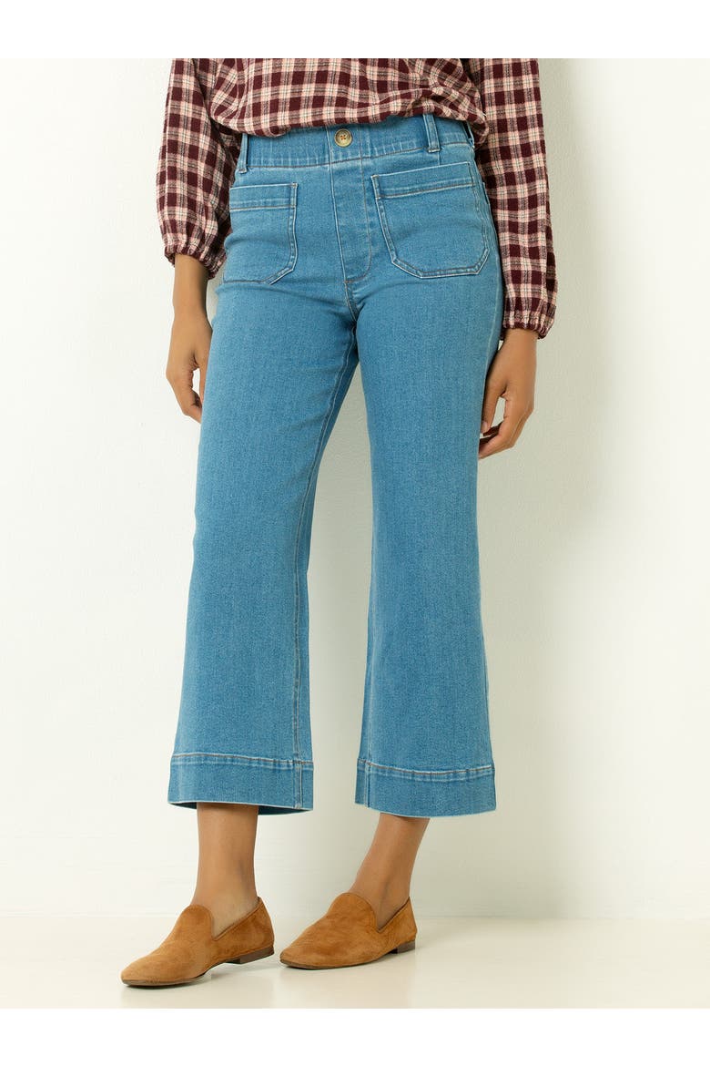 High Waist Crop Jean, Main, color, Sky Blue