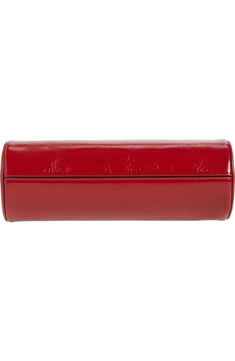 Proenza Schouler Silo Shiny Round Clutch, Alternate, color, Red