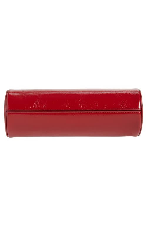 Proenza Schouler Silo Shiny Round Clutch In Red