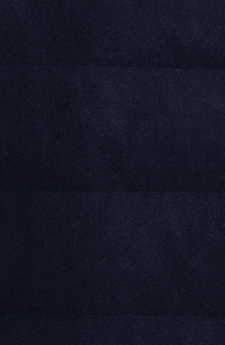 Peter Millar Davos Quilted Wool Flannel Vest, Alternate, color, Navy