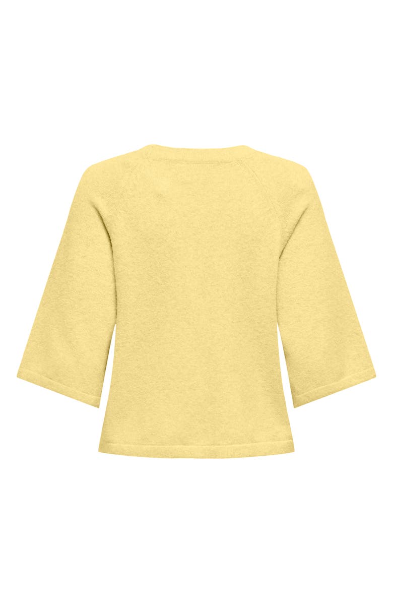 Only Glory Life Knit Top, Alternate, color, Lemon Mering Detailmelange