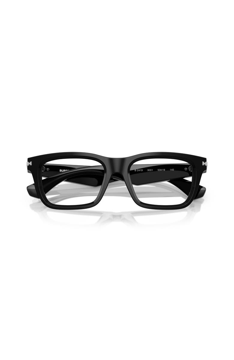 Burberry 51mm Rectangle optical glasses, Alternate, color, Black