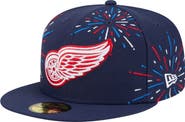 New Era Men's New Era  Navy Detroit Red Wings Americana Fireworks 59FIFTY Fitted Hat