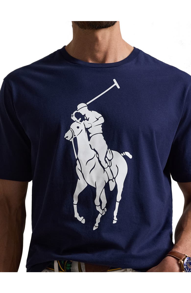 Polo Ralph Lauren Big & Tall Big Pony T-Shirt, Alternate, color, Cruise Navy