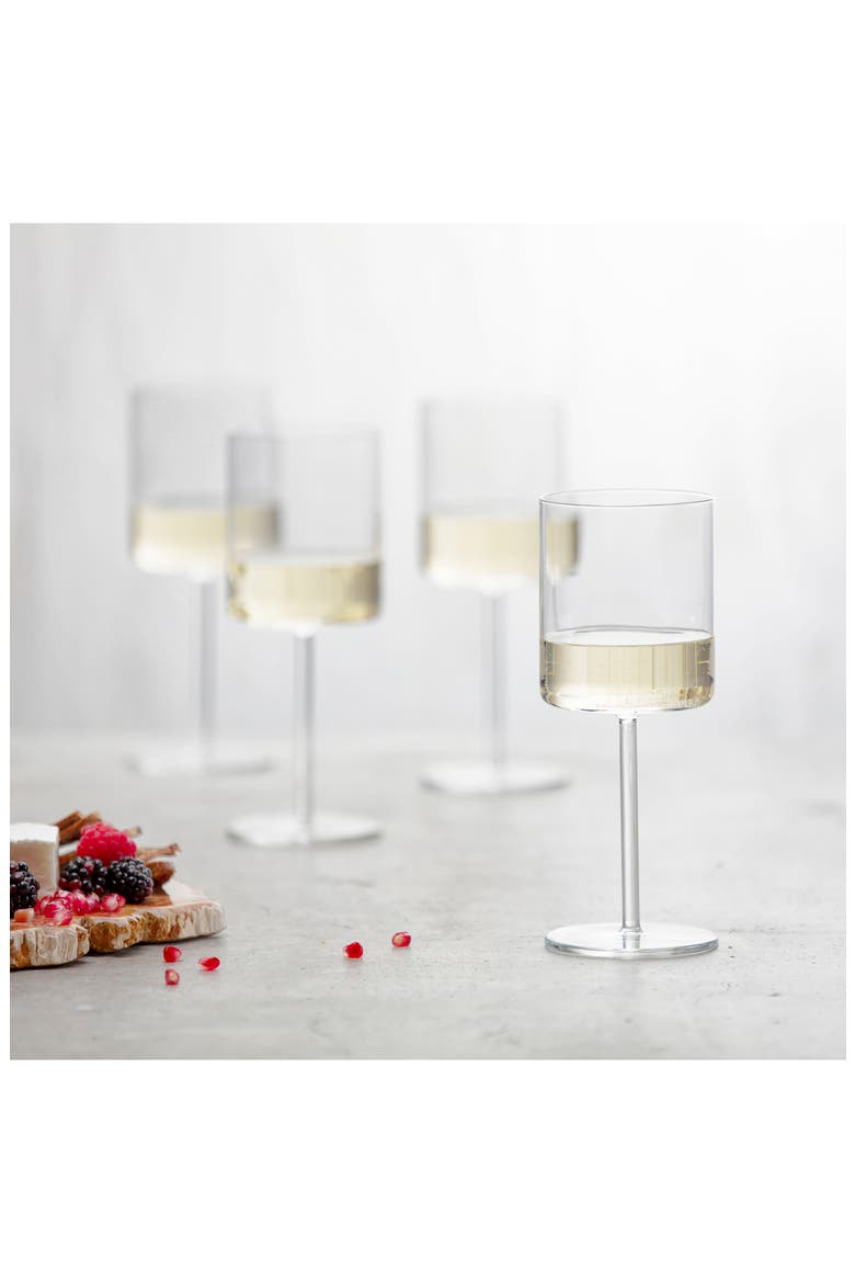 Schott Zwiesel Modo Set of 4 White Wine Glasses, Alternate, color, CLEAR