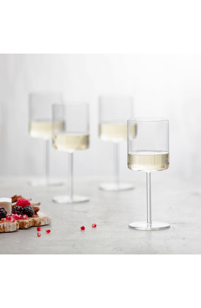 Fortessa Schott Zwiesel Modo Set of 4 White Wine Glasses, Alternate, color, Clear