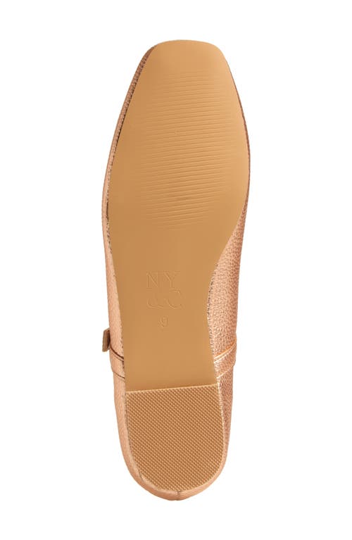 New York And Company Page Mary Jane Ballet Flat In Copper Tumble