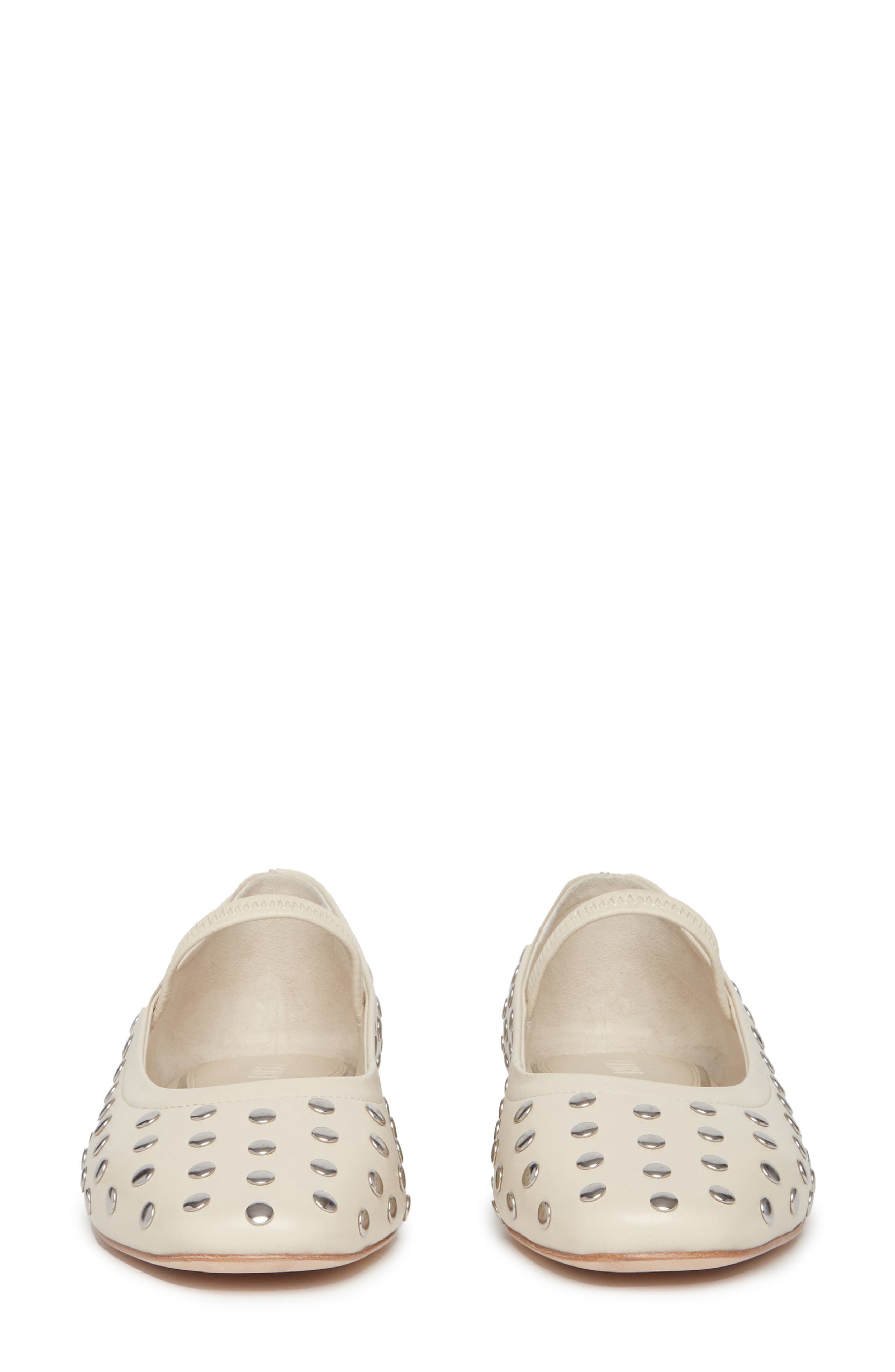 PAIGE Joya Stud Mary Jane Flat, Alternate, color, Bone