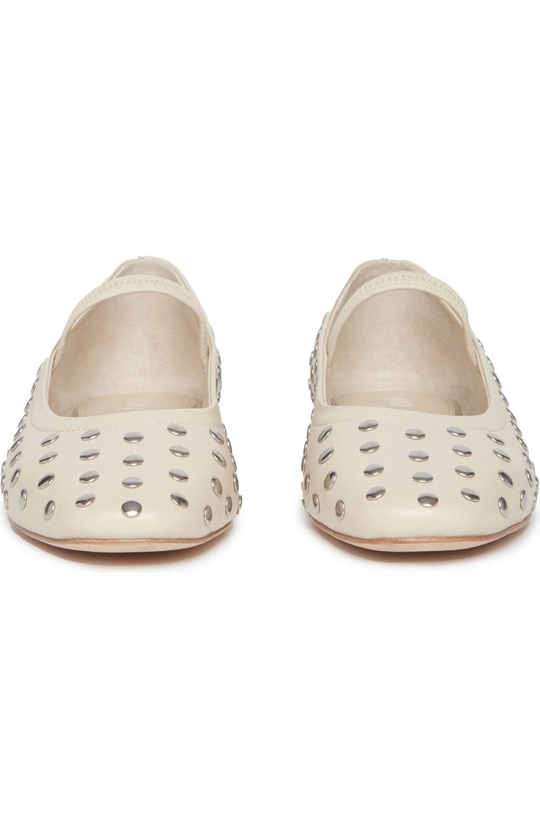 PAIGE Joya Stud Mary Jane Flat, Alternate, color, Bone