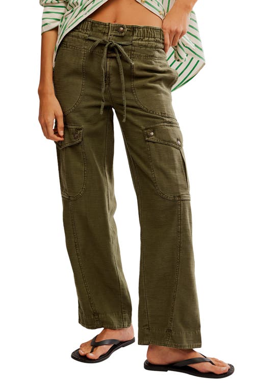 Free People Park Ave Cotton Cargo Pants In Adventurer