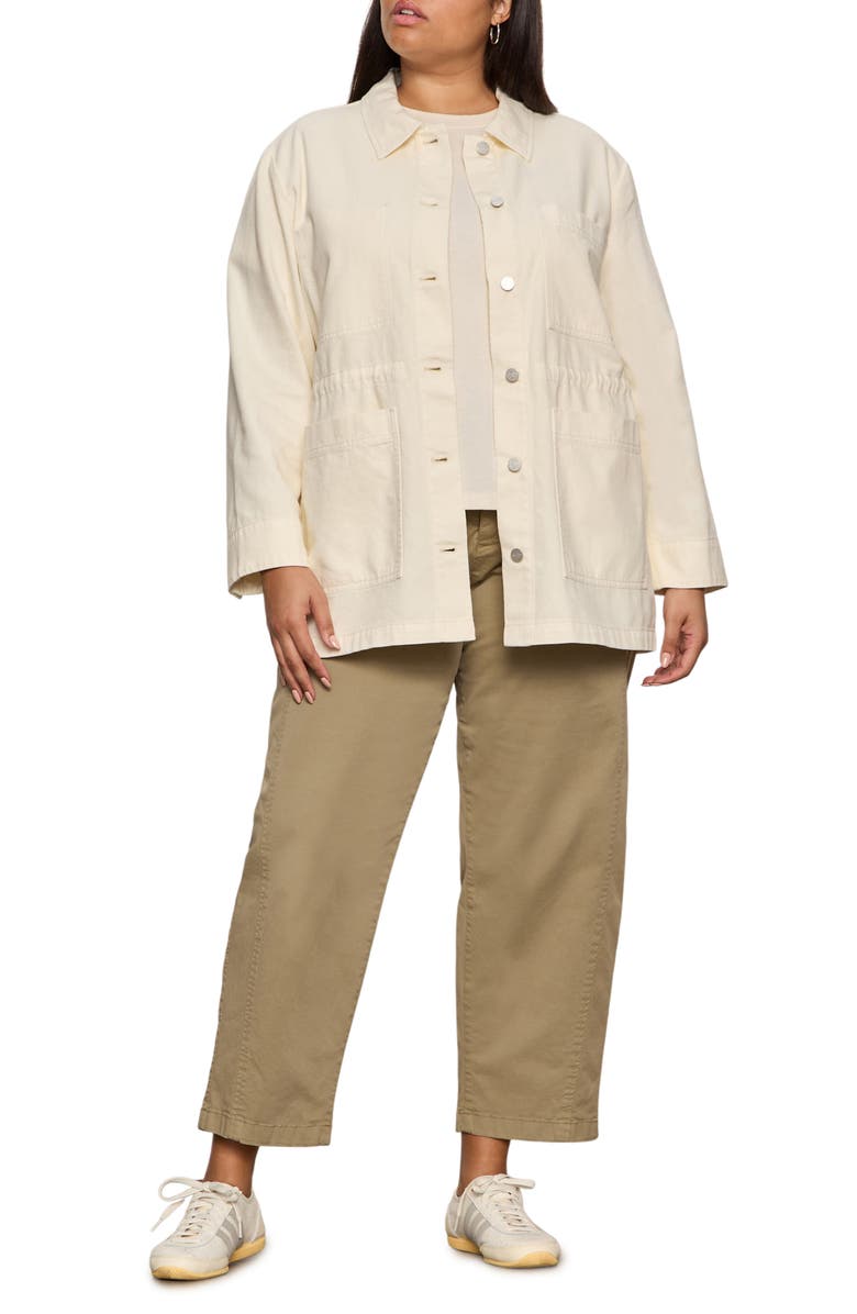 Sanctuary Greenhouse Cotton Jacket, Alternate, color, Collagen White