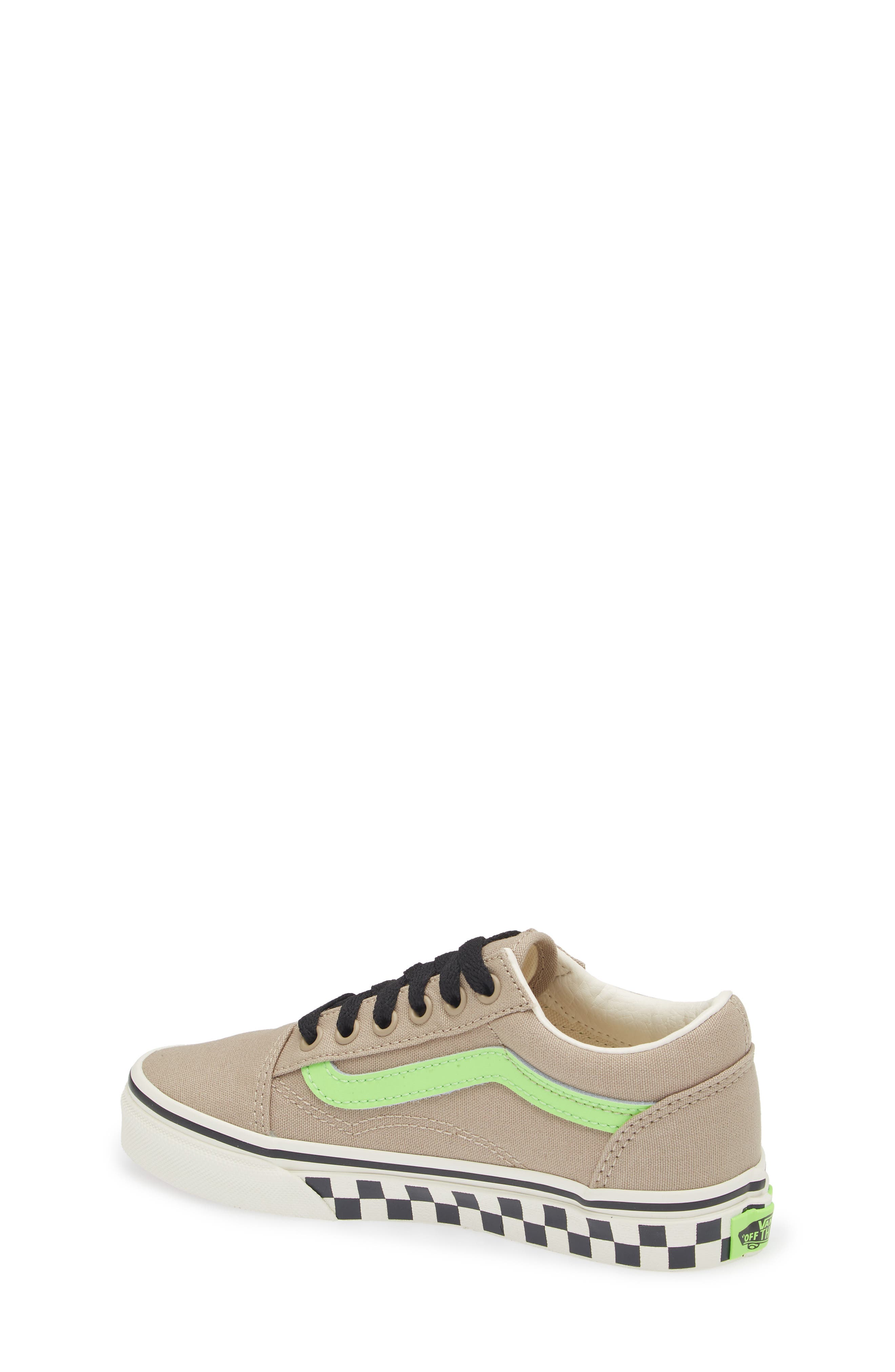 Vans Kids' Old Skool Sneaker, Alternate, color, Glow Bay Leaf