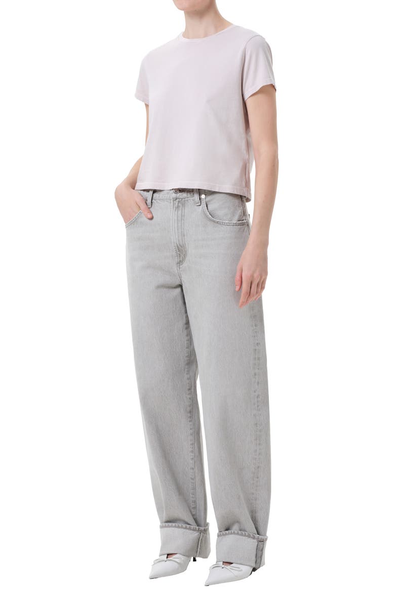 AGOLDE Adine Shrunken Supima<sup>®</sup> Cotton T-Shirt, Alternate, color, Rosewater Lilac