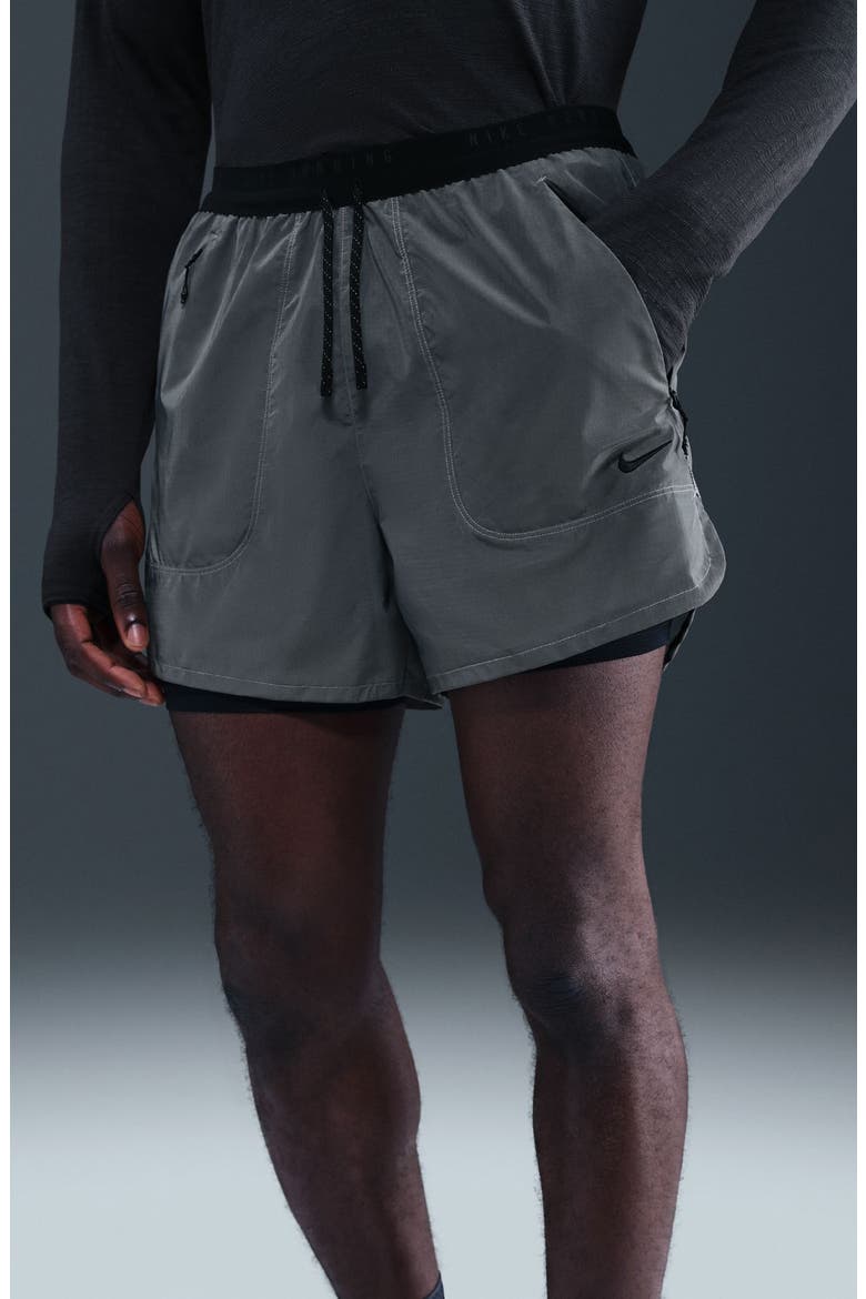 Dri-FIT 2-in-1 Reflective Running Shorts, Alternate, color, BLACK/ REFLECTIVE SILVER