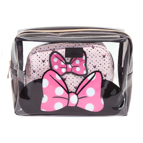 Minnie Mouse Clutch Set - 2-piece Waterproof Makeup Pouches