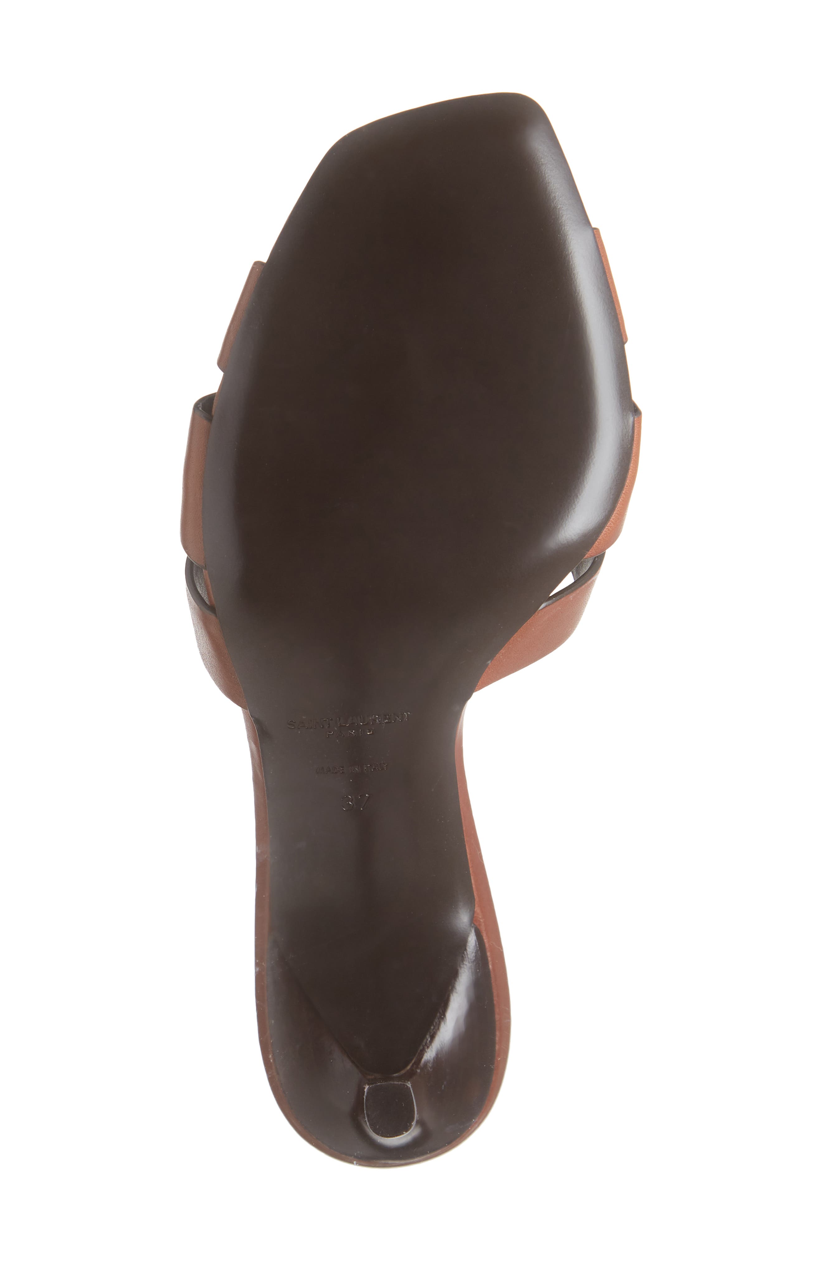 Saint Laurent Glory Tribute Slip-On Sandal, Alternate, color, New Papaya/New Papaya