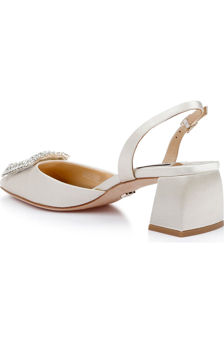 Badgley Mischka Collection Emmie Slingback Pointed Toe Pump, Alternate, color, Ivory